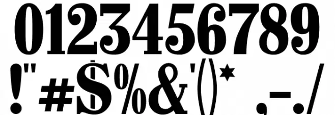 CastlePressNo1 Font OTHER CHARS