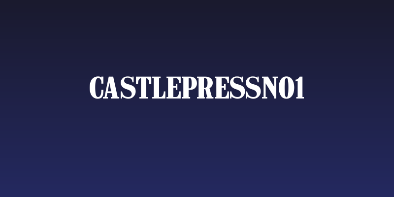 CastlePressNo1 Social Header
