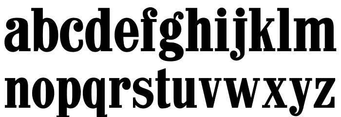 CastlePressNo1 Font LOWERCASE