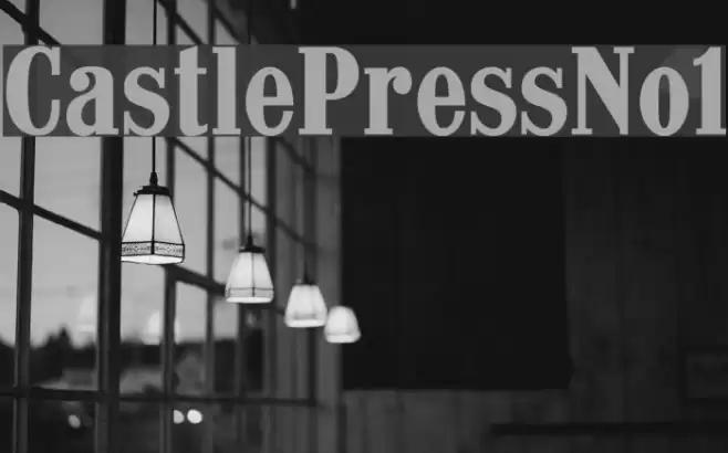 CastlePressNo1 Font examples