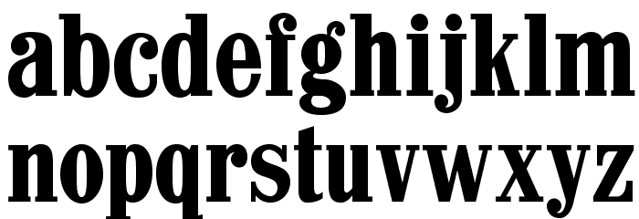 CastlePressNo1 Font LOWERCASE