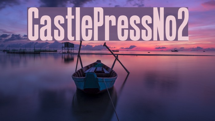 CastlePressNo2 Font examples
