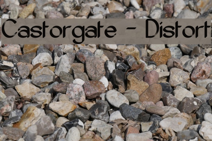 Castorgate - Distort Font examples