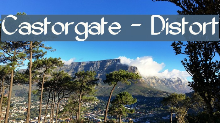 Castorgate - Distort Font examples