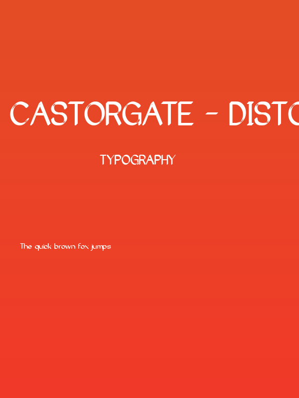 Castorgate - Distort Poster