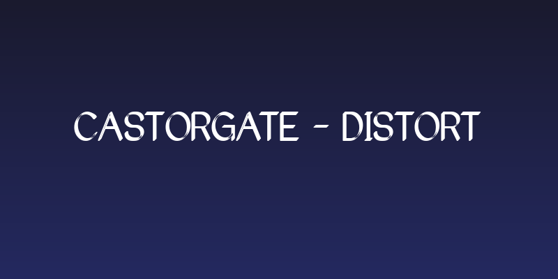 Castorgate - Distort Social Header