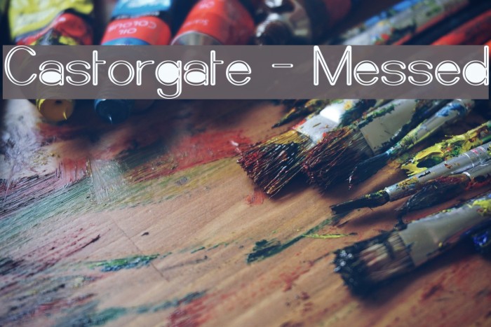 Castorgate - Messed Caratteri examples