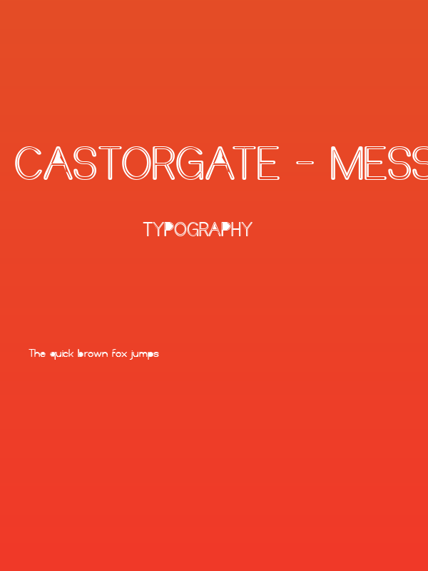 Castorgate - Messed Poster