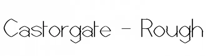Castorgate - Rough  नि: शुल्क फ़ॉन्ट्स डाउनलोड