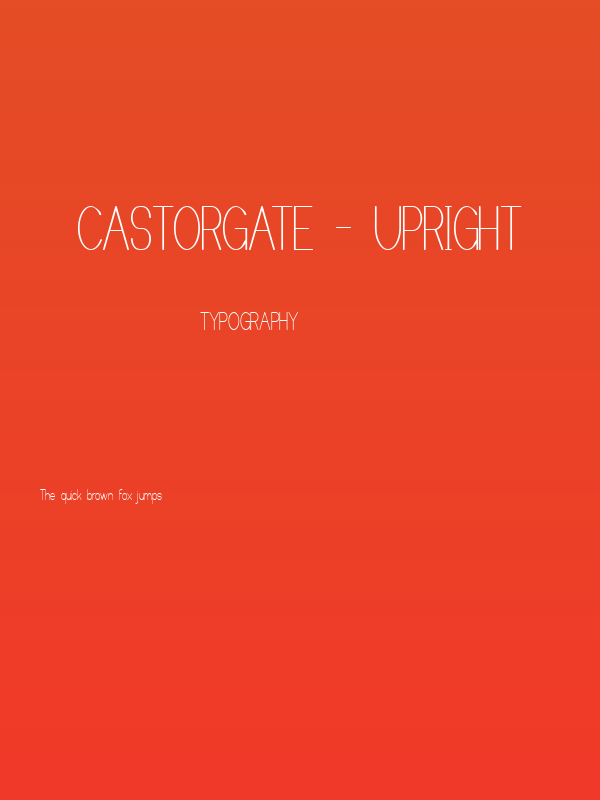 Castorgate - Upright Poster