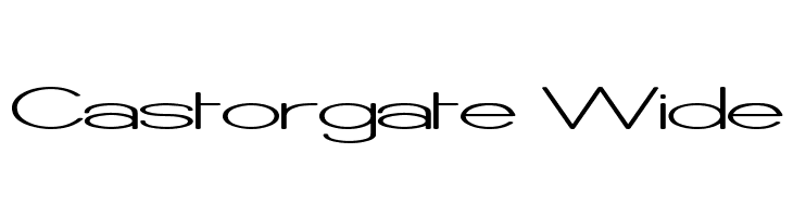 Castorgate Wide Fonte