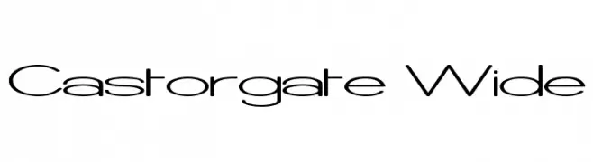 Castorgate Wide  Frei Schriftart Herunterladen