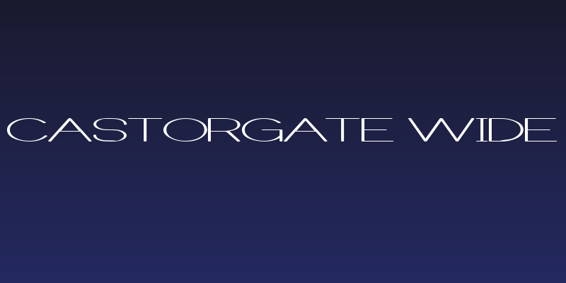 Castorgate Wide Social Header