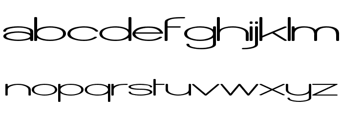 Castorgate Wide Font LOWERCASE