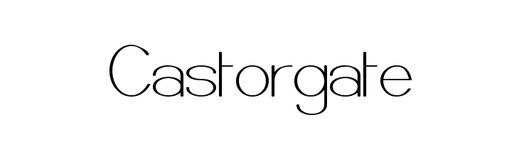 Castorgate  नि: शुल्क फ़ॉन्ट्स डाउनलोड