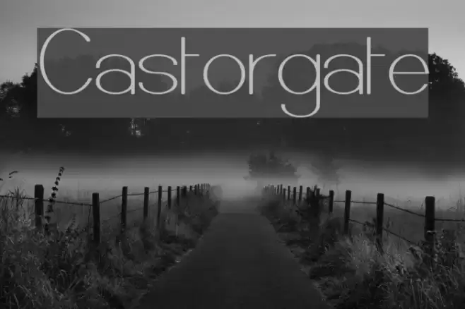 Castorgate Font examples