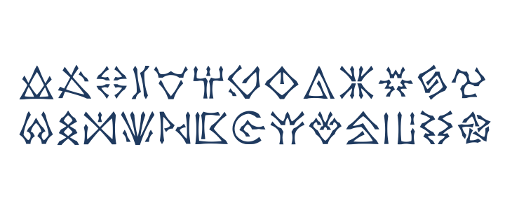 Castorian Script Regular Lowercase