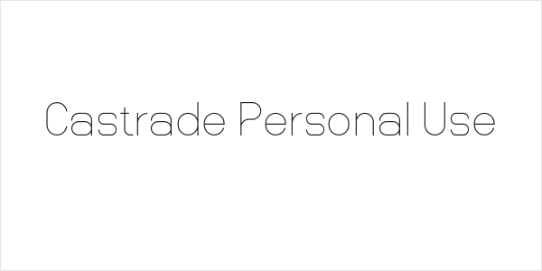 Castrade Personal Use Logo