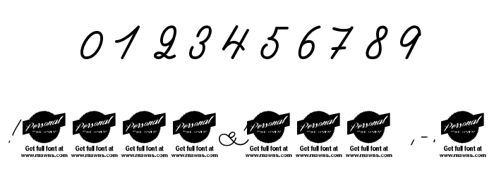 Castro Script PERSONAL USE ONLY Font OTHER CHARS