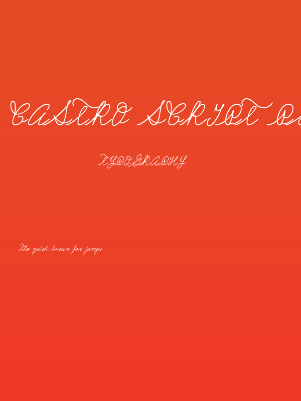 Castro Script PERSONAL USE ONLY Poster