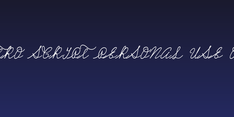 Castro Script PERSONAL USE ONLY Social Header