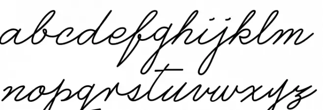 Castro Script PERSONAL USE ONLY Caratteri MINUSCOLO