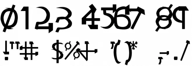 Castro Шрифта ДРУГИЕ символов