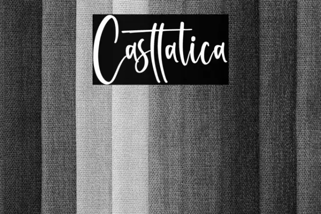 Casttalica Font examples