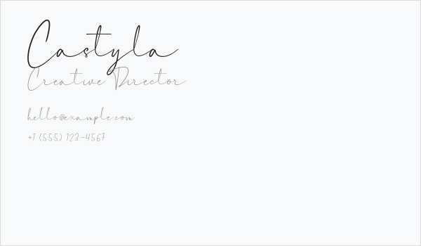 Castyla Business Card
