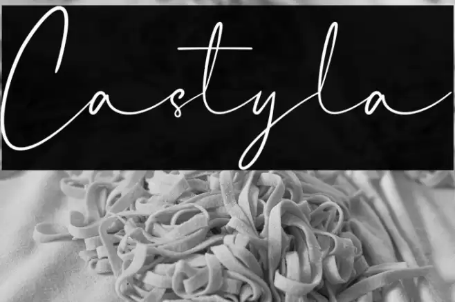 Castyla Font examples