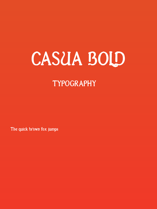 Casua_Bold Poster