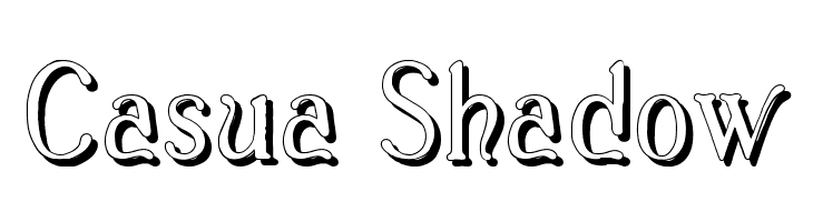 Casua_Shadow Font