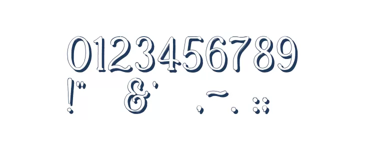 Casua_Shadow Font OTHER CHARS