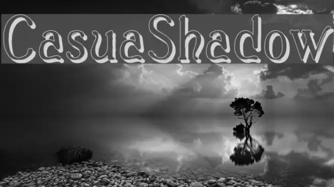 Casua_Shadow Font examples