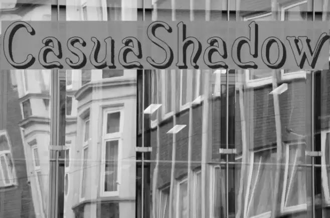 Casua_Shadow Font examples