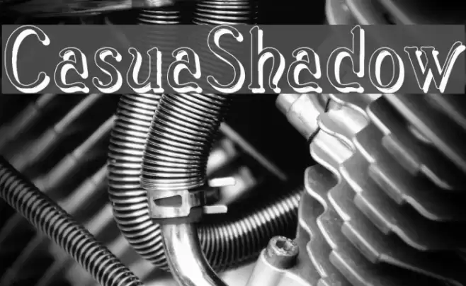 Casua_Shadow Font examples