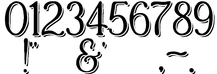 Casua_Shopsign Font OTHER CHARS