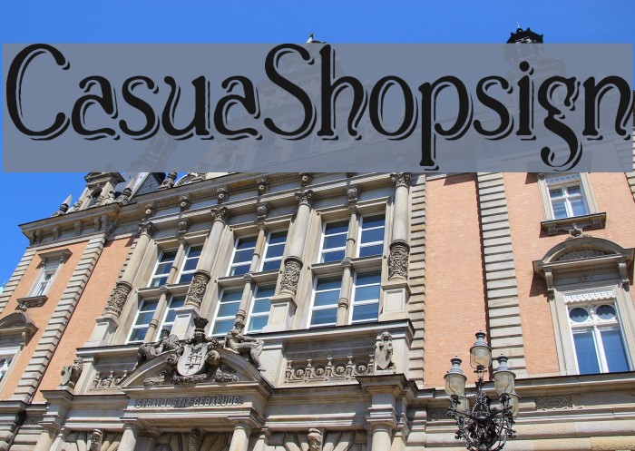 Casua_Shopsign Font examples