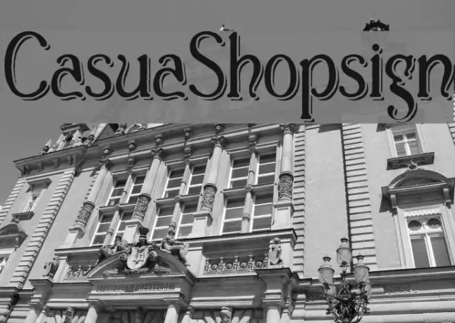 Casua_Shopsign Font examples