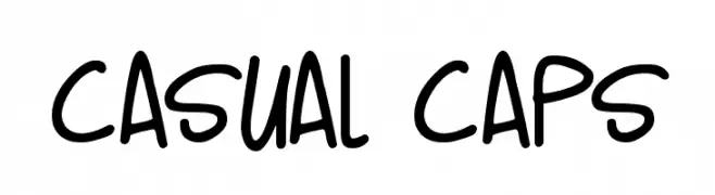 Casual Caps  Fuentes Gratis Descargar