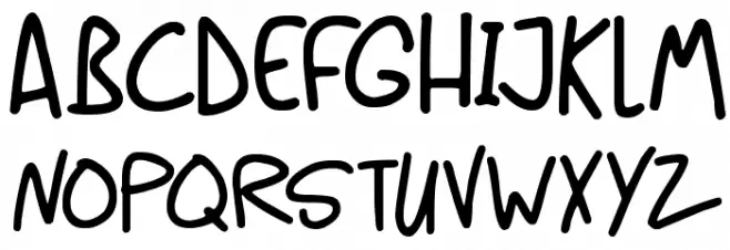 Casual Caps फ़ॉन्ट लोअरकेस