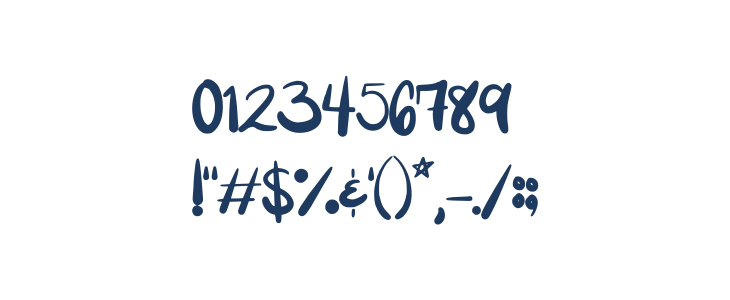 Casual Cursive Regular Other Characters