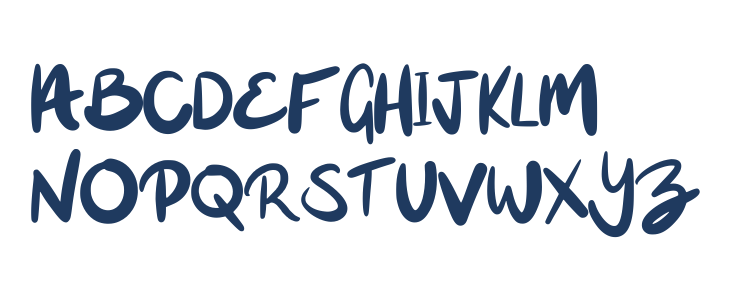 Casual Cursive Regular Uppercase