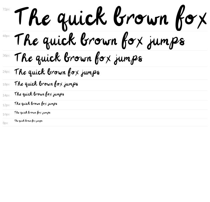 Casual Cursive Regular Waterfall