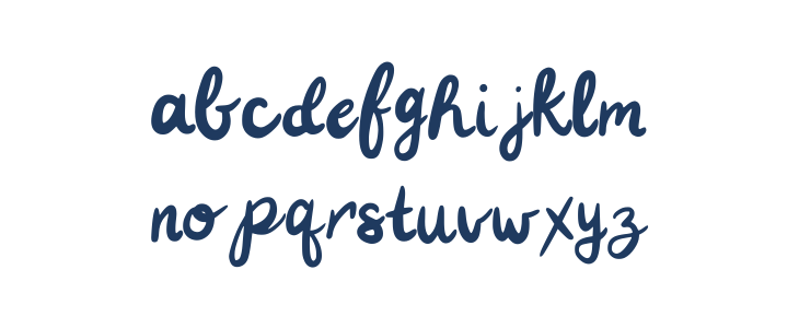 Casual Cursive Regular Lowercase