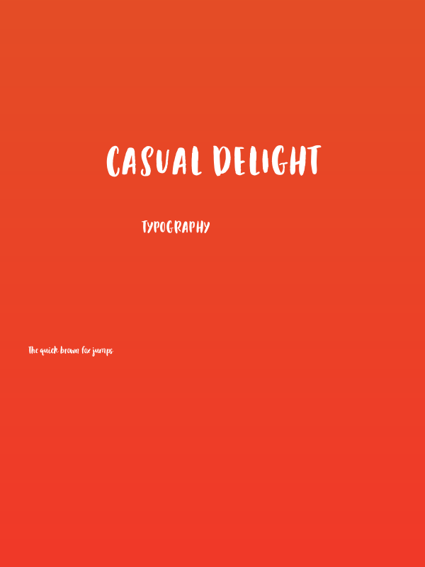 Casual Delight Poster
