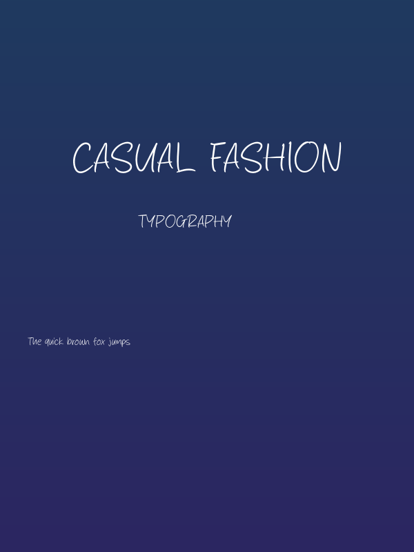 Casual Fashion Poster