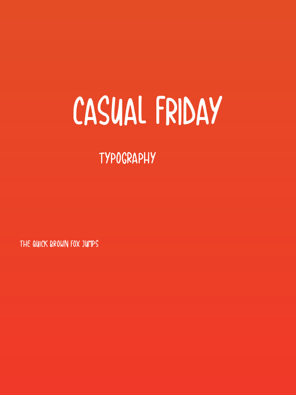 Casual Friday Poster