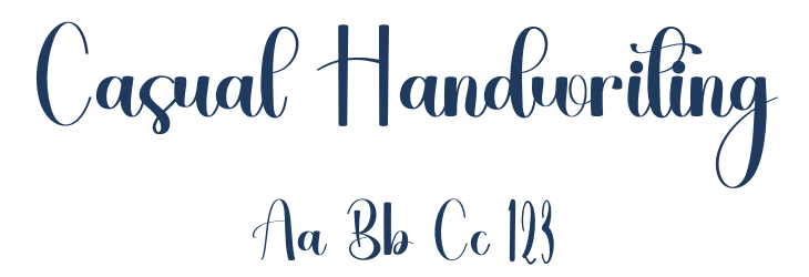 Casual Handwriting Font Preview