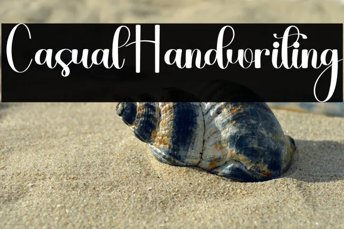 Casual Handwriting Example 2